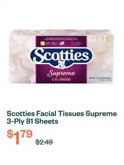 Voilà Scotties Facial Tissues Supreme 3-Ply 81 Sheets offer