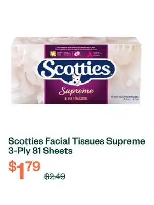 Voilà Scotties Facial Tissues Supreme 3-Ply 81 Sheets offer