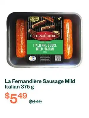 Voilà La Fernandière Sausage Mild Italian 375 g offer