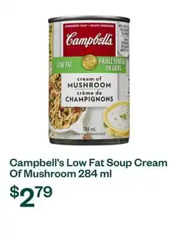 Voilà Campbell's Low Fat Soup Cream Of Mushroom 284 ml offer