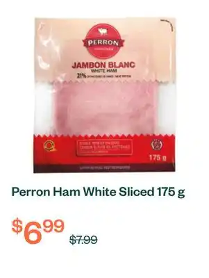 Voilà Perron Ham White Sliced 175 g offer