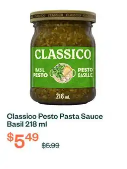 Voilà Classico Pesto Pasta Sauce Basil 218 ml offer