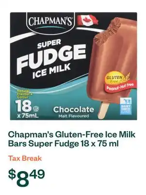 Voilà Chapman's Gluten-Free Ice Milk Bars Super Fudge 18 x 75 ml offer