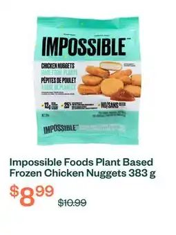 Voilà Impossible Foods Plant Based Frozen Chicken Nuggets 383 g offer