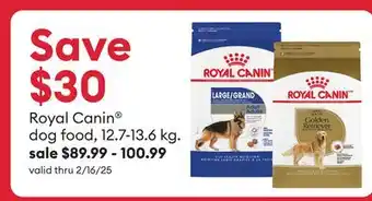 Petsmart Royal Canin dog food offer