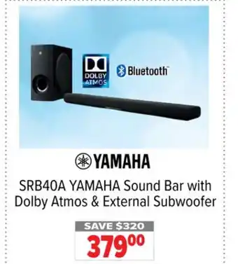 2001 Audio Video SRB40A Sound Bar with Dolby Atmos & External Subwoofer offer