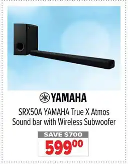 2001 Audio Video SRX50A True X Atmos Sound bar with Wireless Subwoofer offer