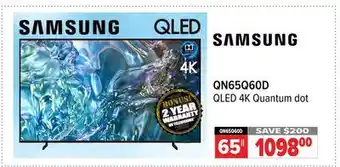 2001 Audio Video QN65Q60D 65 QLED 4K Quantum dot offer