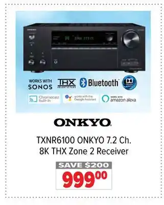 2001 Audio Video TXNR6100 7.2 Ch. 8K THX Zone 2 Receiver offer