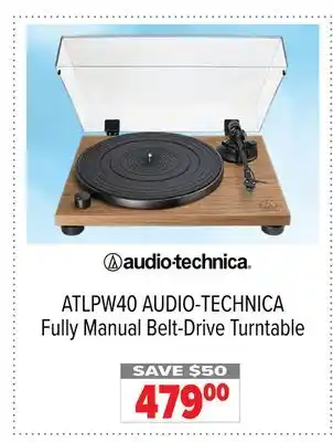 2001 Audio Video ATLPW40 Fully Manual Belt-Drive Turntable offer