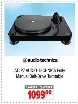 2001 Audio Video ATLP7 Fully Manual Belt-Drive Turntable offer