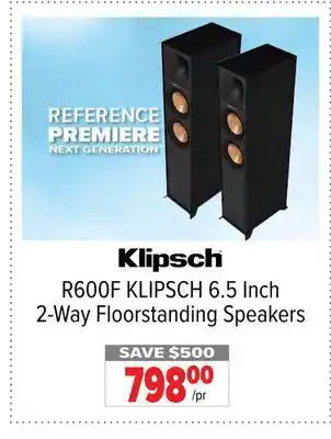 2001 Audio Video R600F 6.5 Inch 2-Way Floorstanding Speakers offer