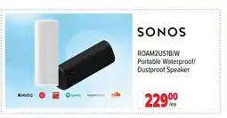 2001 Audio Video ROAM2US1B Portable Waterproof/Dustproof Speaker offer