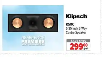 2001 Audio Video R50C 5.25 Inch 2-Way Centre Speaker offer