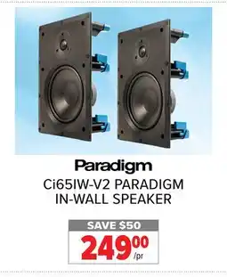 2001 Audio Video Ci65IW-V2 PARADIGM IN-WALL SPEAKER offer