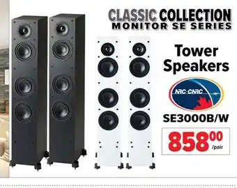 2001 Audio Video SE3000B/W TOWER SPEAKERS offer