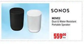 2001 Audio Video MOVE2 Dust & Water Resistant Portable Speaker offer