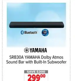 2001 Audio Video SRB30A Dolby Atmos Sound Bar with Built-In Subwoofer offer