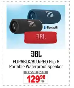 2001 Audio Video FLIP6BLK Flip 6 Portable Waterproof Speaker offer