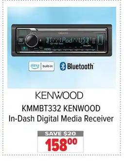 2001 Audio Video KMMBT332 In-Dash Digital Media Receiver offer