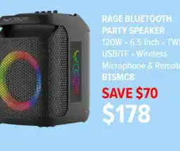 2001 Audio Video BTSMC8 PARTY SPEAKER 120W offer