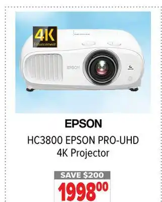 2001 Audio Video HC3800 PRO-UHD 4K Projector offer