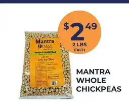 Food World Supermarket MANTRA WHOLE CHICKPEAS offer