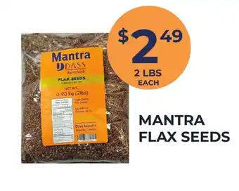 Food World Supermarket MANTRA FLAX SEEDS offer