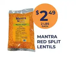 Food World Supermarket MANTRA RED SPLIT LENTILS offer