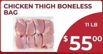 Food World Supermarket CHICKEN THIGH BONELESS BAG offer