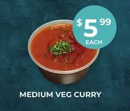 Food World Supermarket MEDIUM VEG CURRY offer