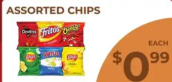 Food World Supermarket ASSORTED CHIPS offer