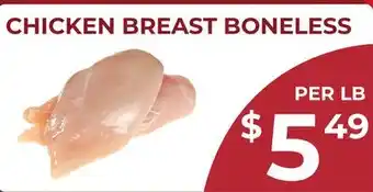 Food World Supermarket CHICKEN BREAST BONELESS offer