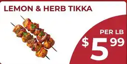 Food World Supermarket LEMON & HERB TIKKA offer