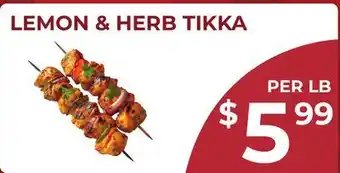 Food World Supermarket LEMON & HERB TIKKA offer