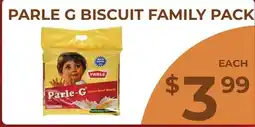 Food World Supermarket PARLE G BISCUIT FAMILY PACK offer