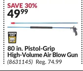 Princess Auto 80 in. Pistol-Grip High-Volume Air Blow Gun offer