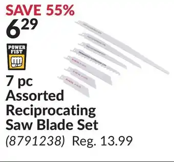 Princess Auto 7 pc Assorted Reciprocating Saw Blade Set offer