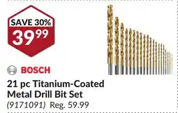 Princess Auto 21 pc Titanium-Coated Metal Drill Bit Set offer