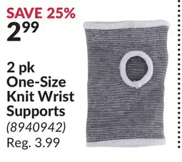 Princess Auto 2 pk One-Size Knit Wrist Supports offer