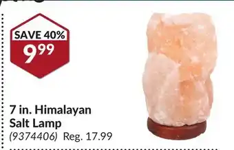 Princess Auto 7 in. Himalayan Salt Lamp offer