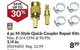 Princess Auto 6 pc M-Style Quick-Coupler Repair Kits 1/4 in offer