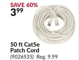 Princess Auto 50 ft Cat5e Patch Cord offer