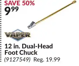 Princess Auto 12 in. Dual-Head Foot Chuck offer