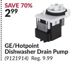 Princess Auto GE/Hotpoint Dishwasher Drain Pump offer