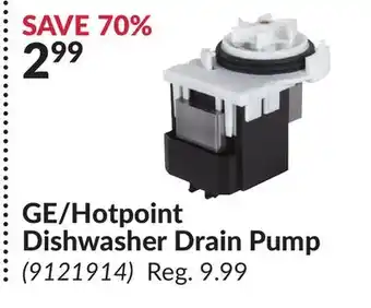 Princess Auto GE/Hotpoint Dishwasher Drain Pump offer