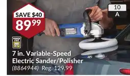 Princess Auto 7 in. Variable-Speed Electric Sander/Polisher offer