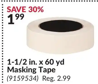 Princess Auto 1-1/2 in. x 60 yd Masking Tape offer