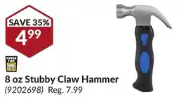 Princess Auto 8 oz Stubby Claw Hammer offer