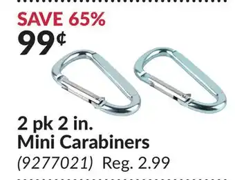 Princess Auto 2 2 in. Mini Carabiners offer